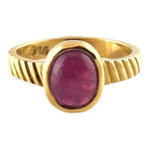 22 Karat Yellow Gold Natural Ruby Ring Size 3.75 #19031